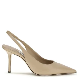 Beige Calf Leather Bos Taurus Platform Pumps