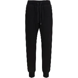 Black Cotton Casual Pants