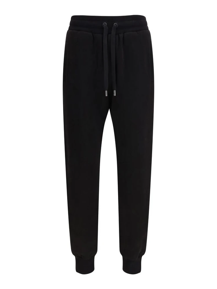 Black Cotton Casual Pants