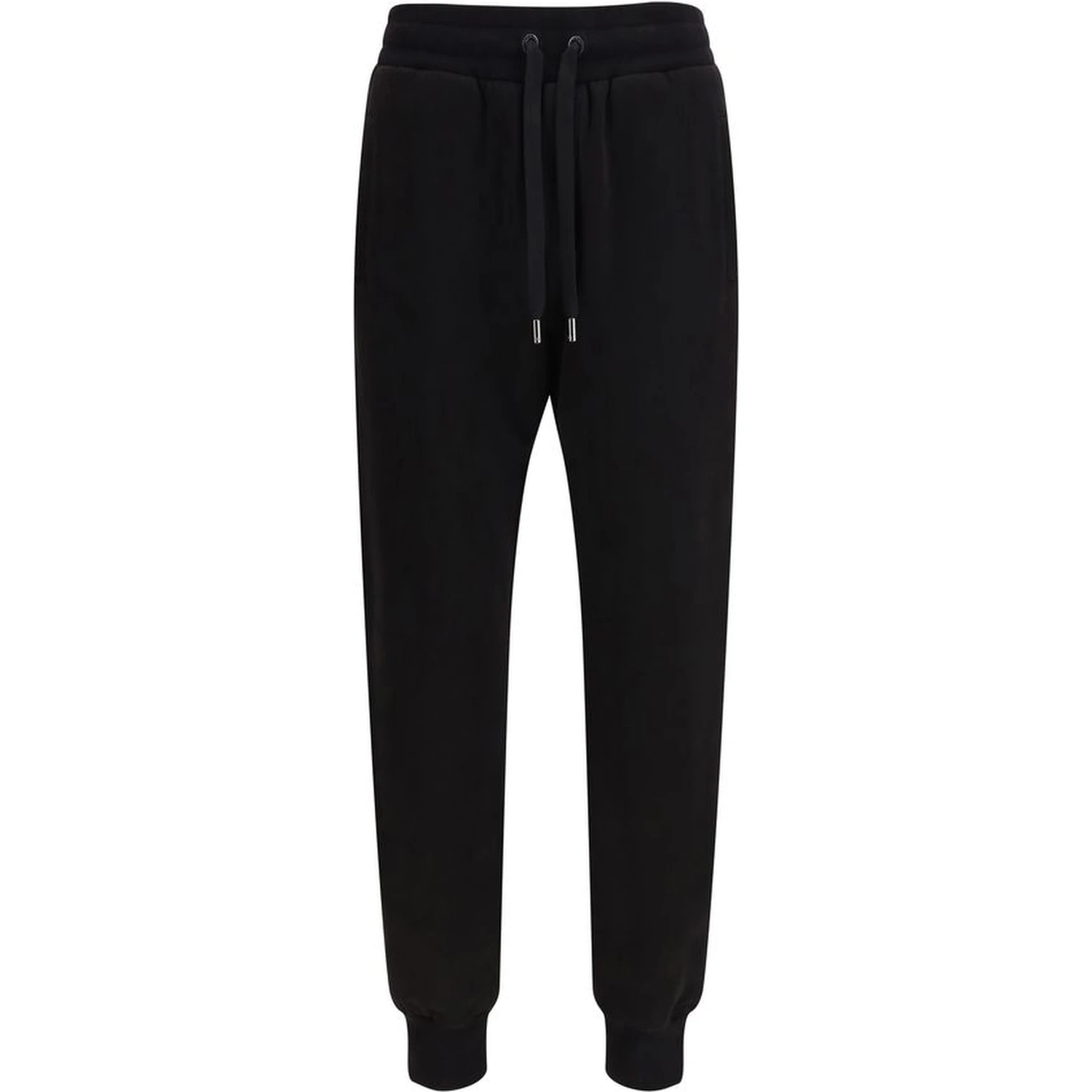 Black Cotton Casual Pants