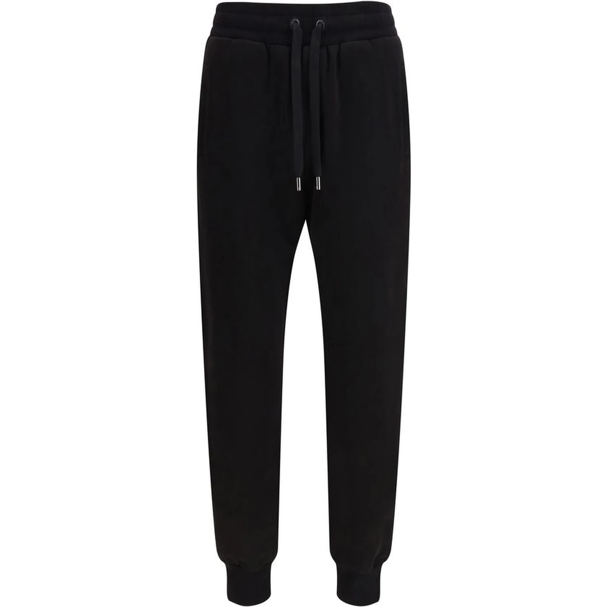 Black Cotton Casual Pants