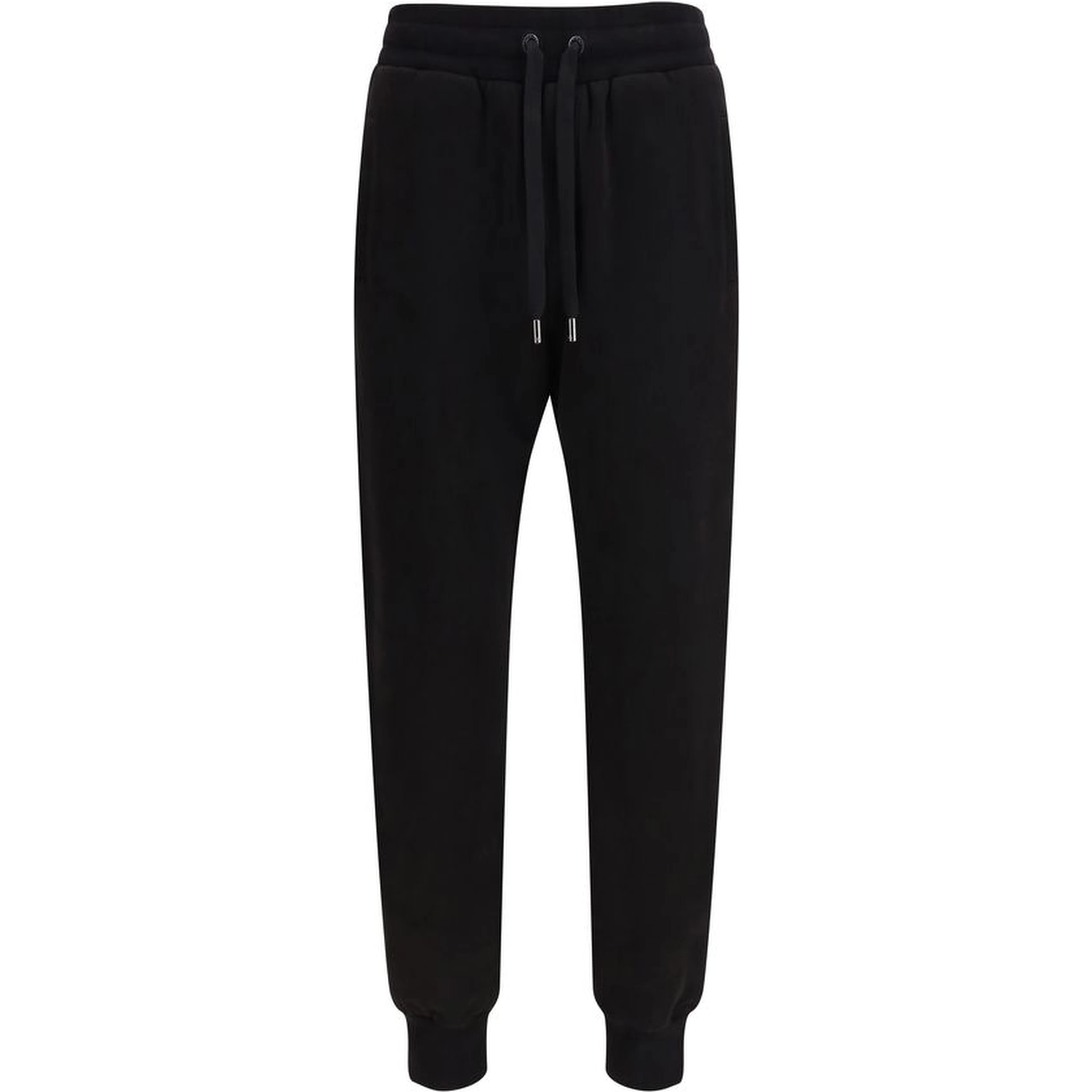 Black Cotton Casual Pants