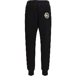 Black Cotton Casual Pants