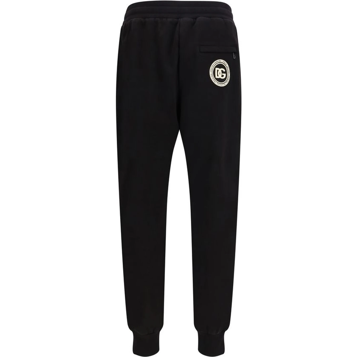 Black Cotton Casual Pants