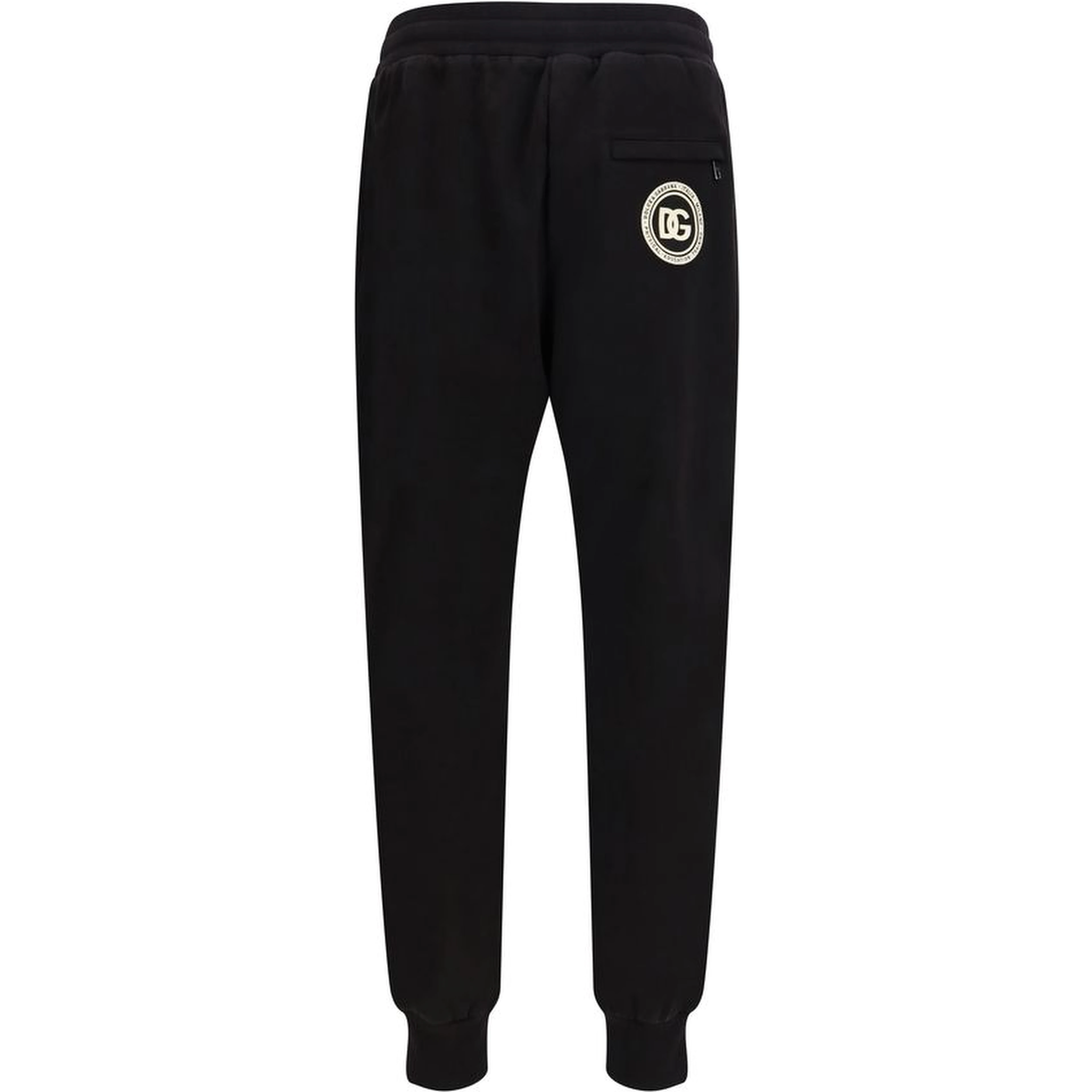Black Cotton Casual Pants