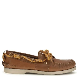 Brown Calf Leather Bos Taurus Slip-On Loafers
