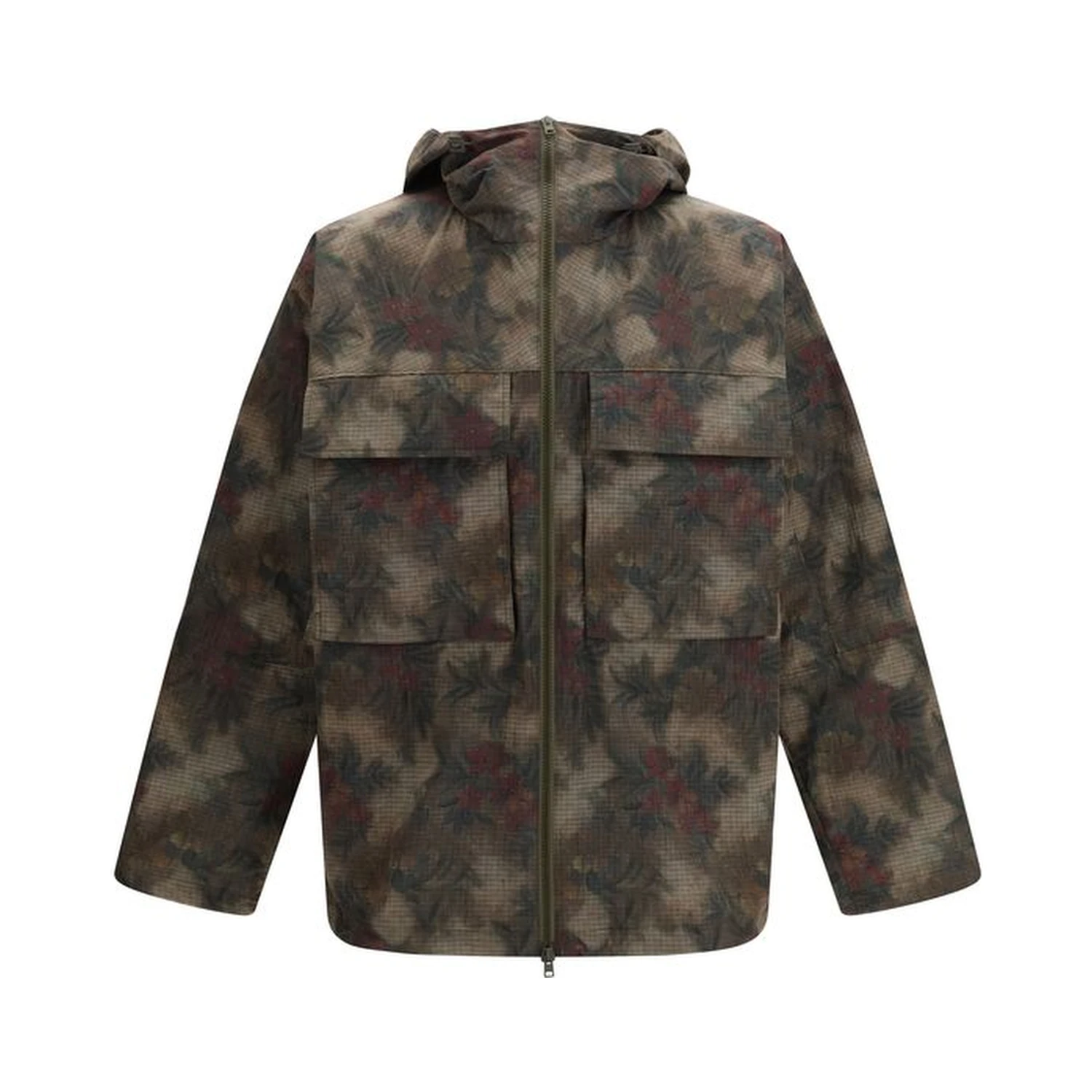 Bicolor Nylon Trench Coat