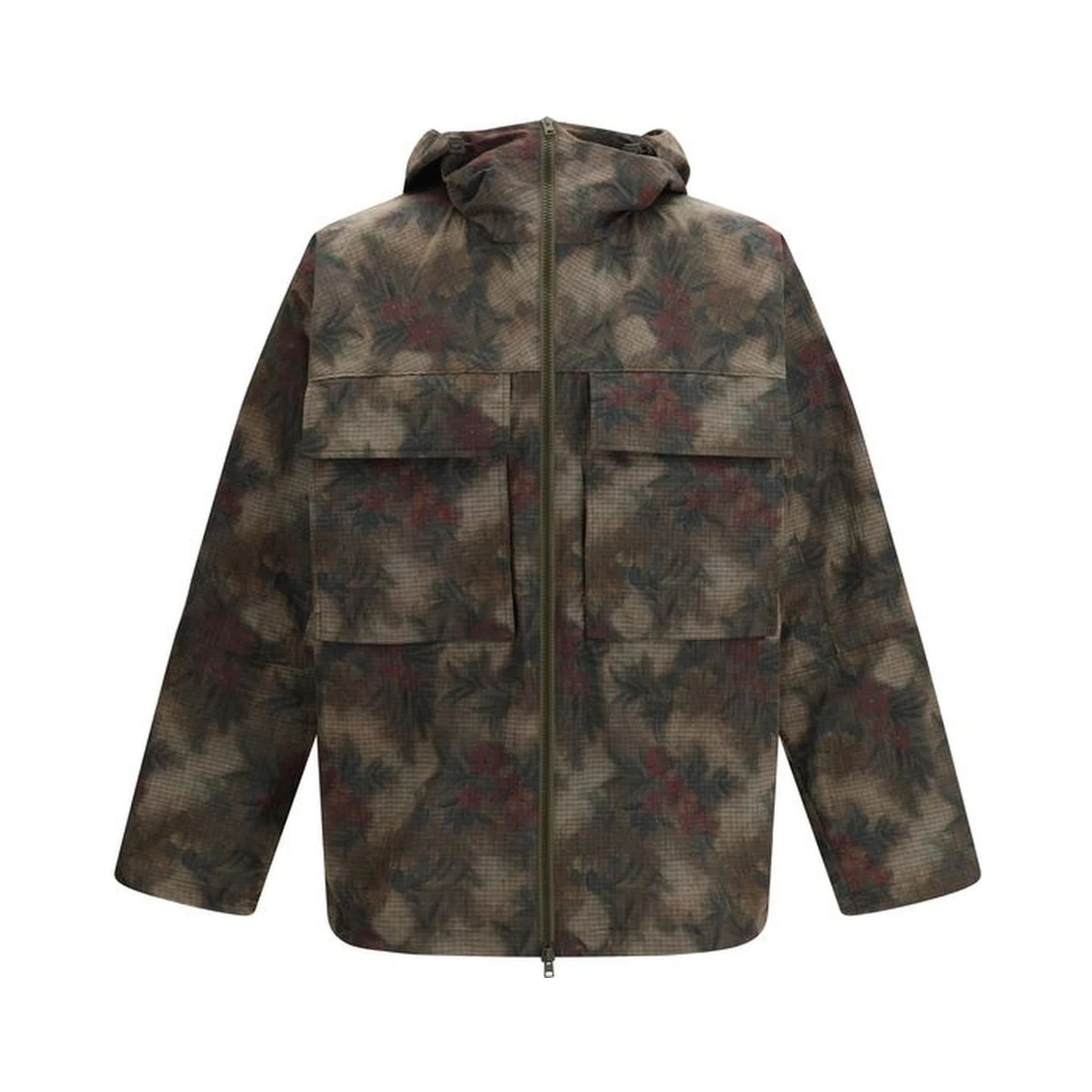 Bicolor Nylon Trench Coat