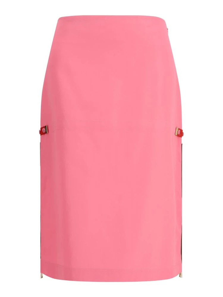 Multicolor Viscose Midi Skirt