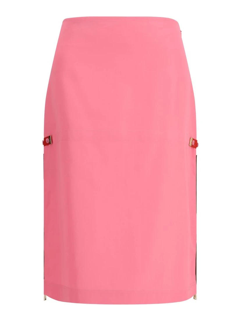 Multicolor Viscose Midi Skirt