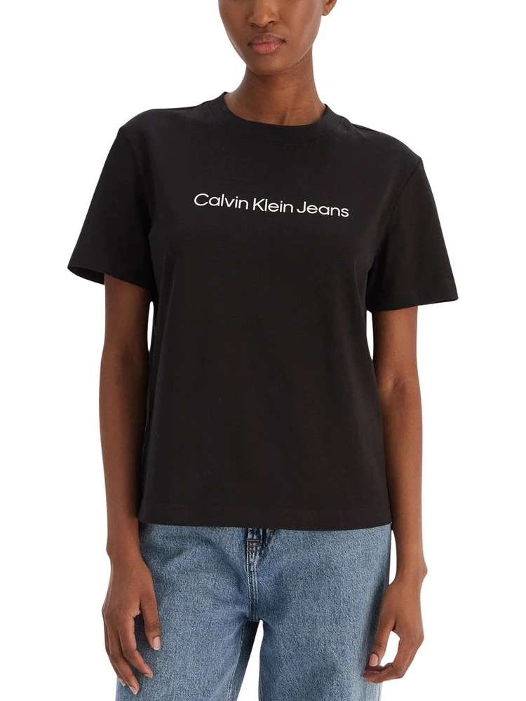 Black Cotton T-Shirt