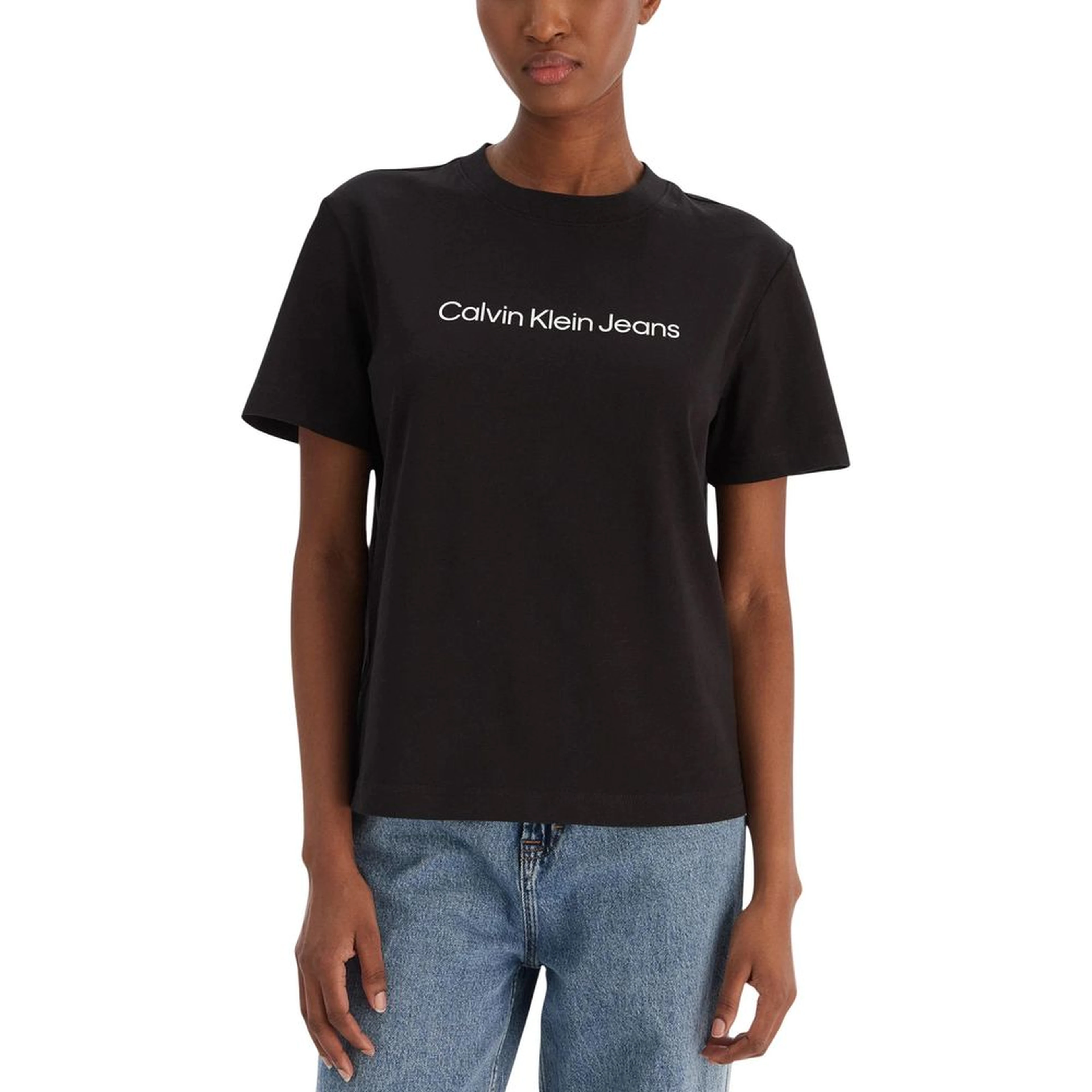 Black Cotton T-Shirt