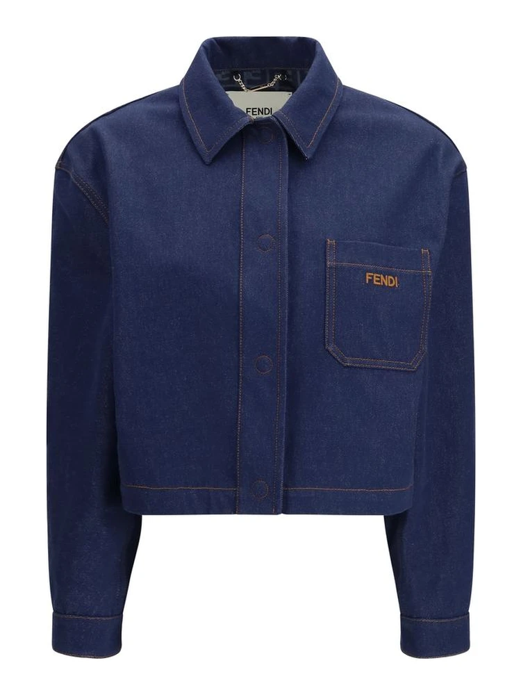 Blue Cotton Denim Jacket