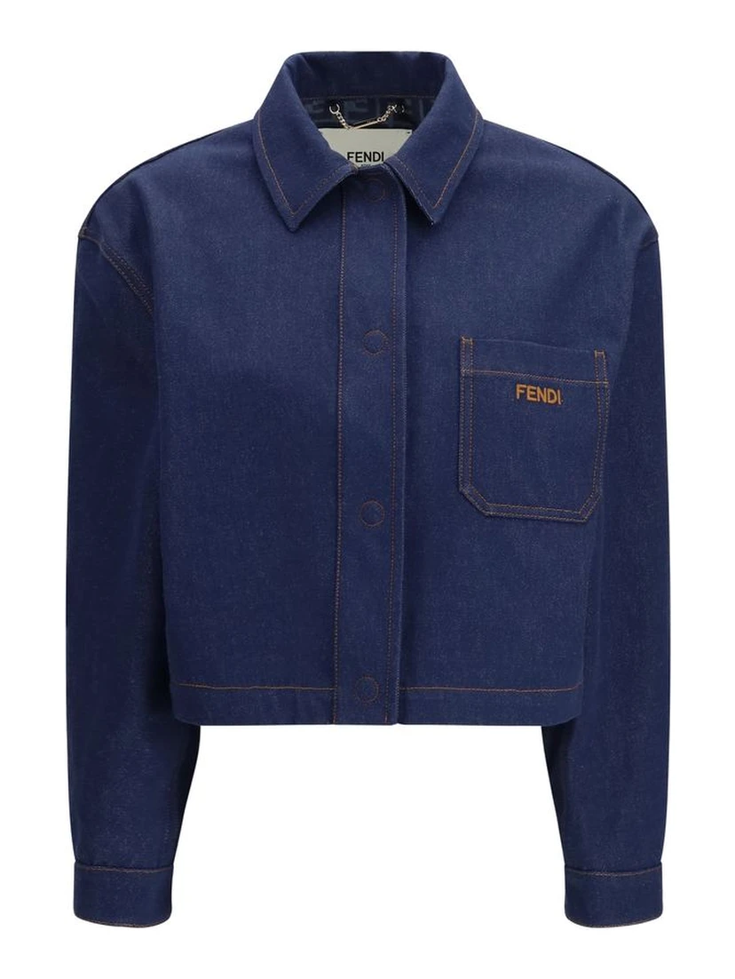 Blue Cotton Denim Jacket