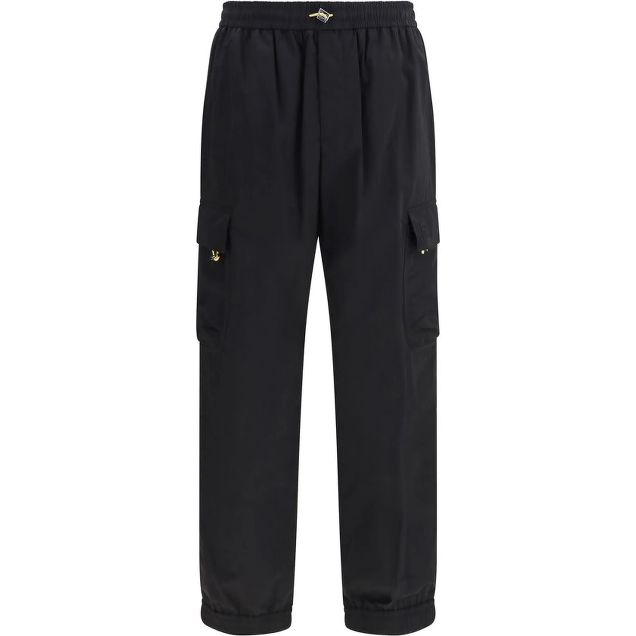 Black Cotton Cargo Pants