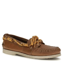 Brown Calf Leather Bos Taurus Slip-On Loafers