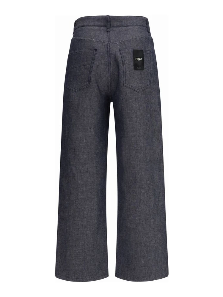 Blue Linen Relaxed Fit Jeans alternative