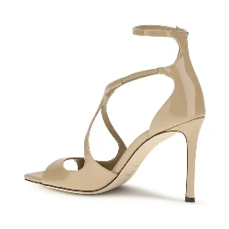 Multicolor Calf Leather Bos Taurus Stiletto Heel Sandals