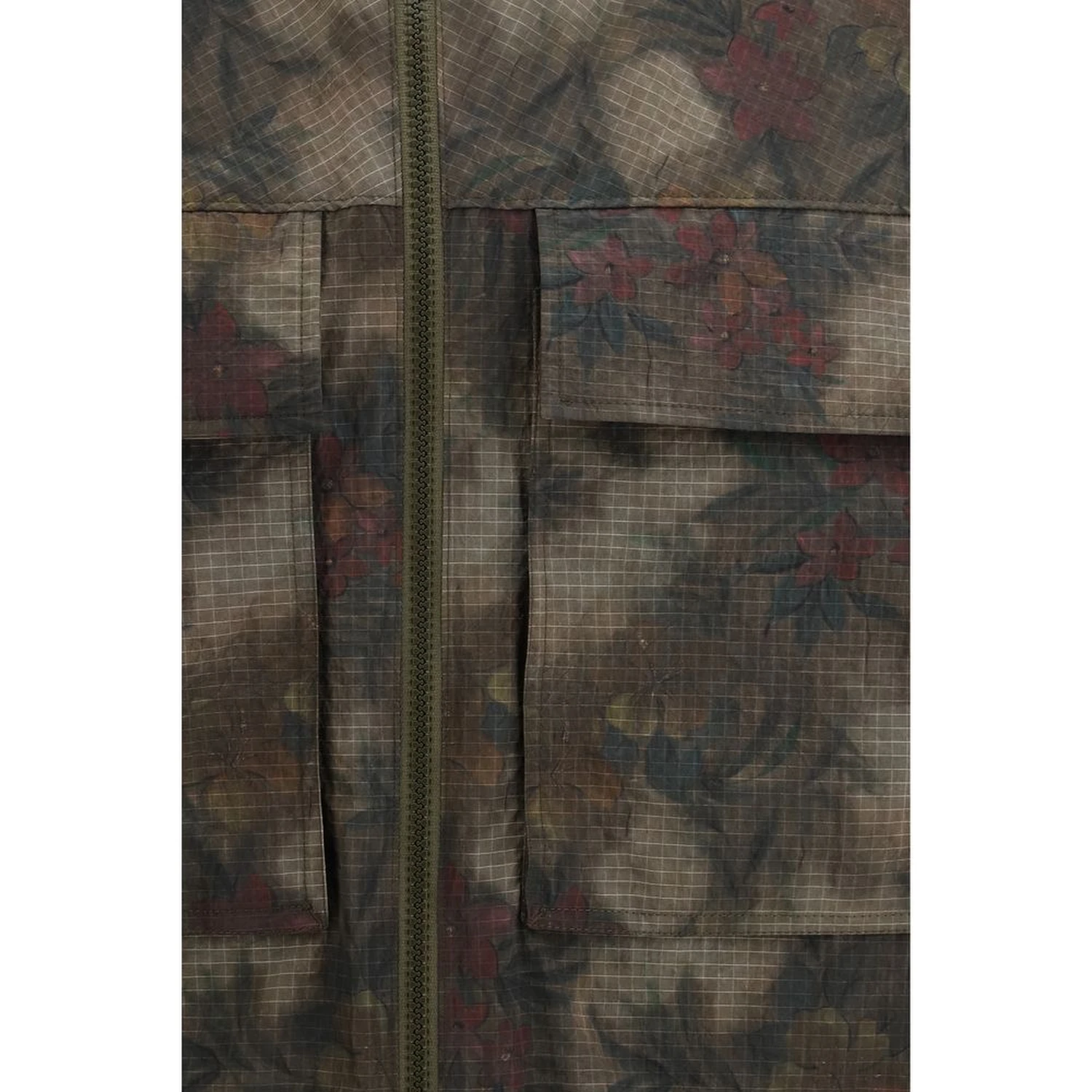 Bicolor Nylon Trench Coat