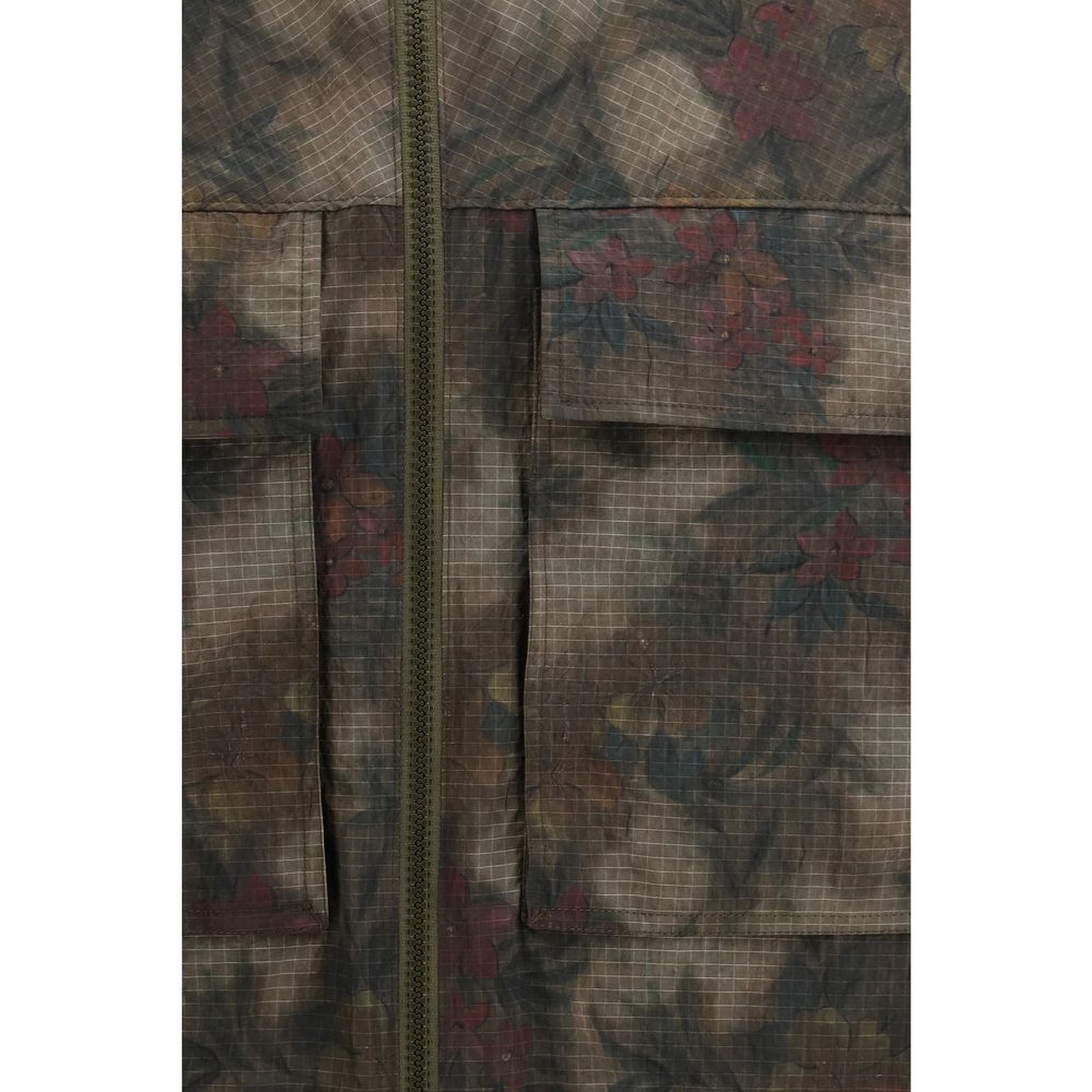 Bicolor Nylon Trench Coat