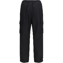 Black Cotton Cargo Pants