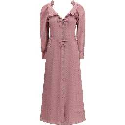Multicolor Silk Casual Dress