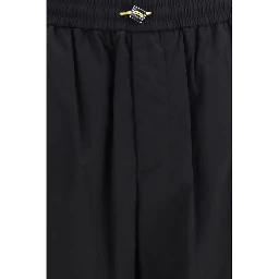 Black Cotton Cargo Pants