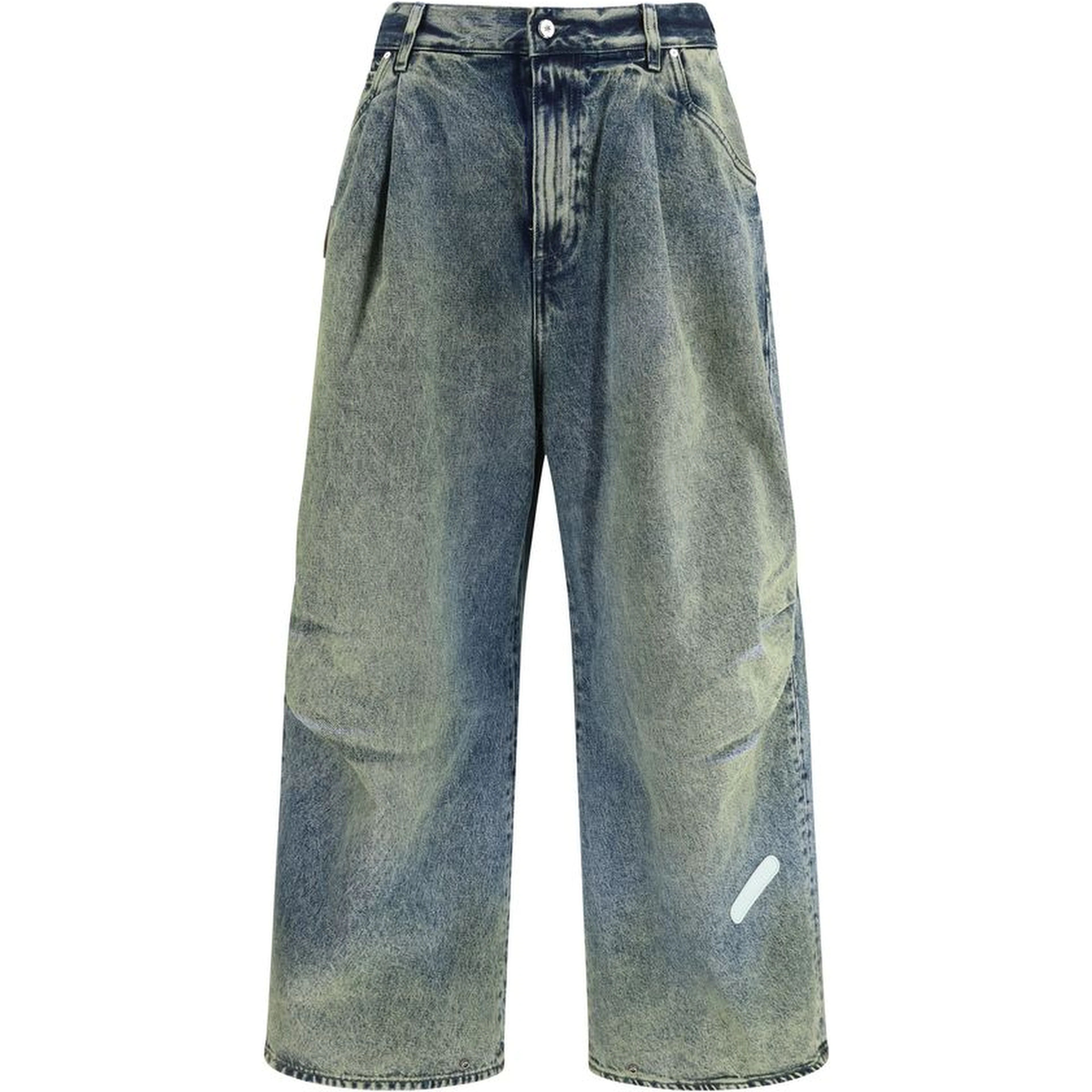 Blue Cotton Relaxed Fit Jeans