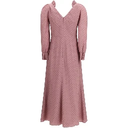 Multicolor Silk Casual Dress