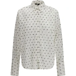 White Cotton Pattern Shirt