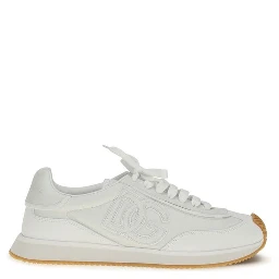 White Calf Leather Bos Taurus Athletic Sneakers