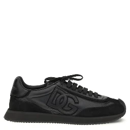 Black Calf Leather Bos Taurus Athletic Sneakers