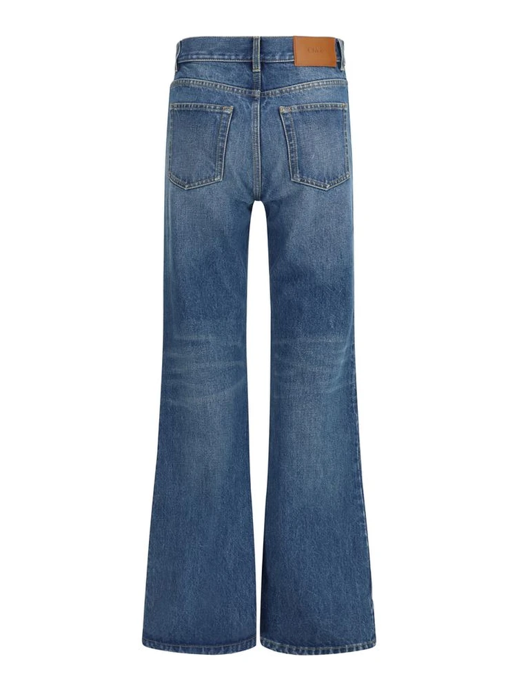 Blue Cotton Flared Jeans alternative