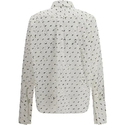 White Cotton Pattern Shirt