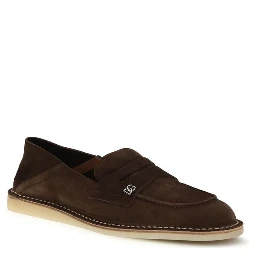Brown Calf Leather Bos Taurus Slip-On Loafers