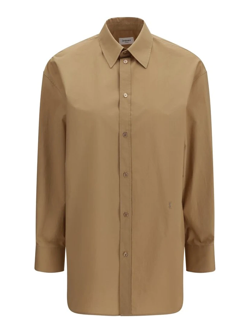 Beige Cotton Shirt