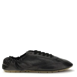 Black Calf Leather Bos Taurus Athletic Sneakers