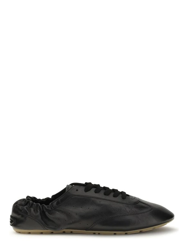 Black Calf Leather Bos Taurus Athletic Sneakers
