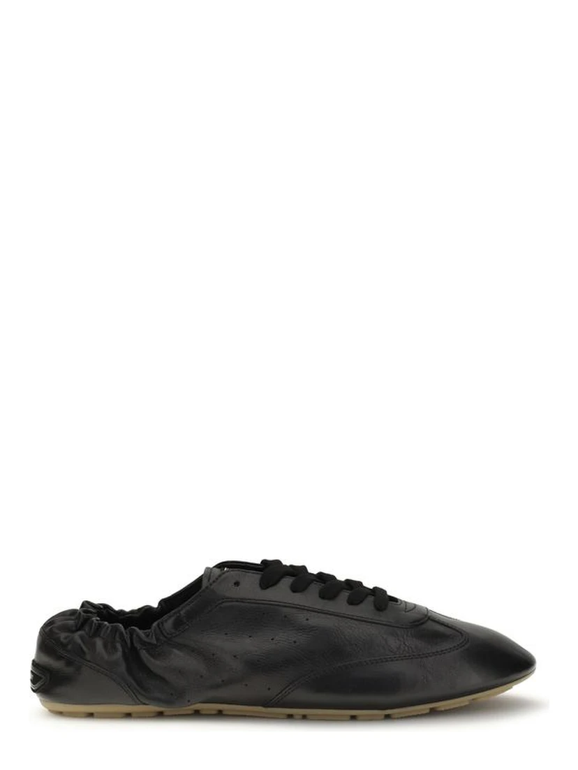 Black Calf Leather Bos Taurus Athletic Sneakers