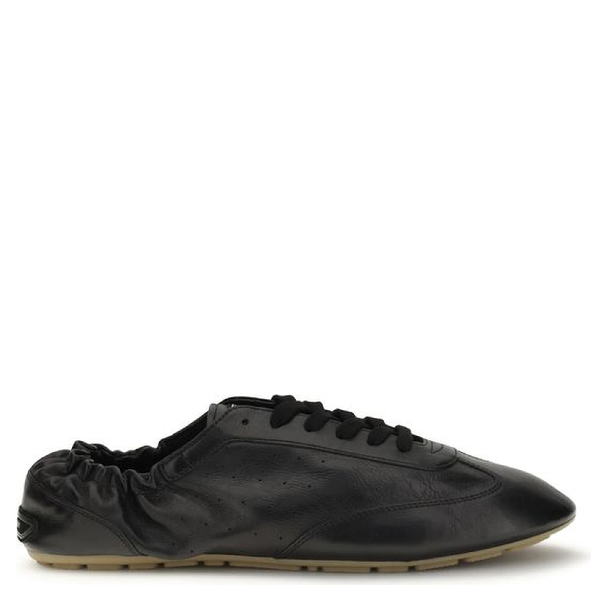 Black Calf Leather Bos Taurus Athletic Sneakers