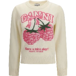 Beige Merino Wool Sweatshirt