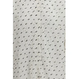White Cotton Pattern Shirt