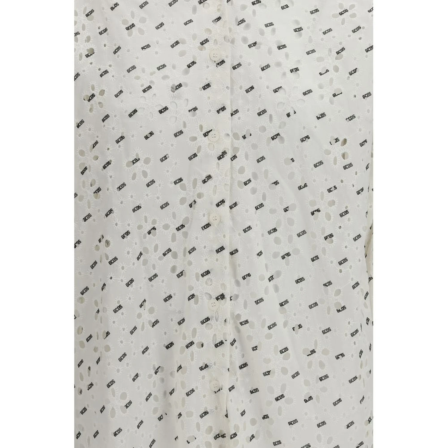 White Cotton Pattern Shirt