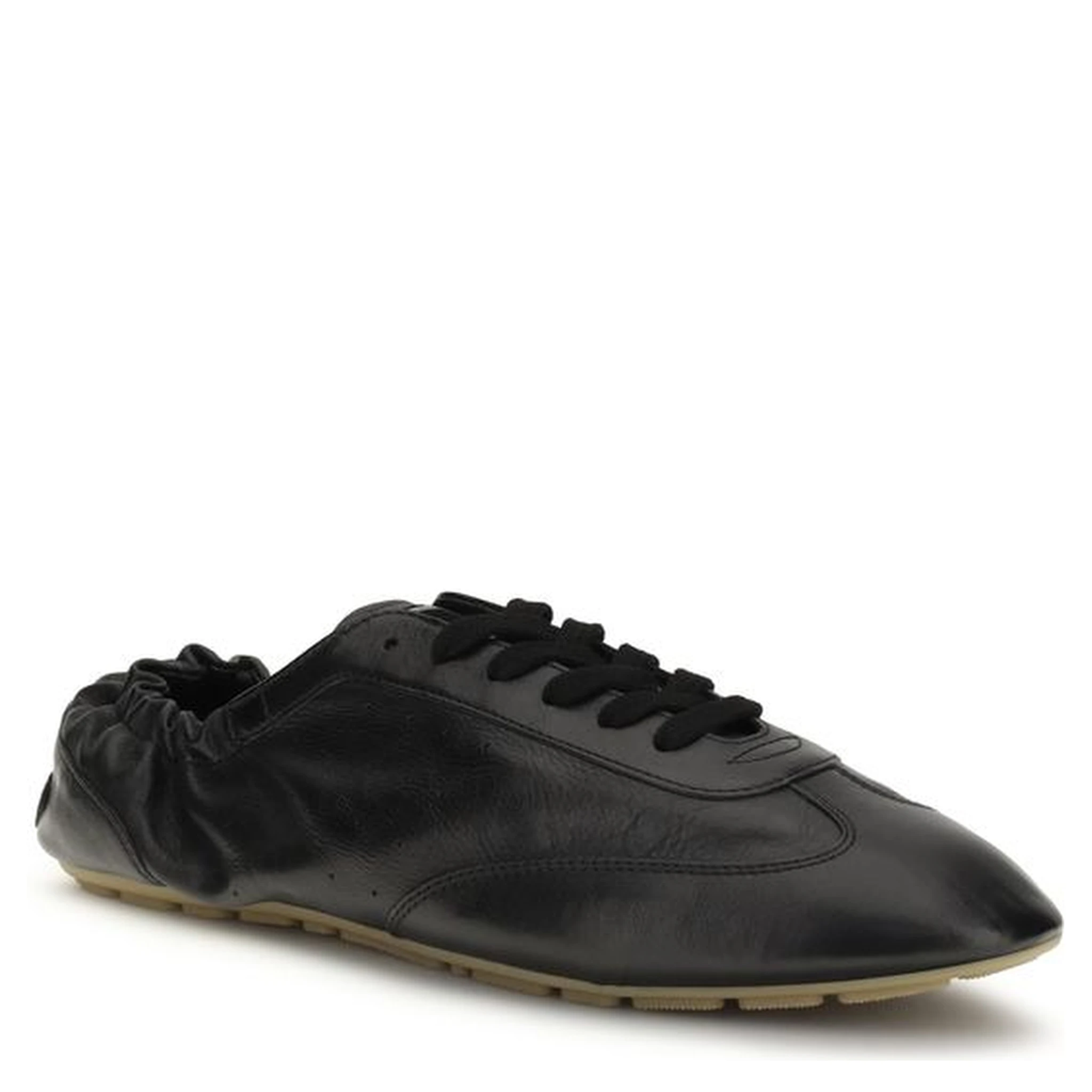 Black Calf Leather Bos Taurus Athletic Sneakers