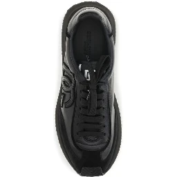 Black Calf Leather Bos Taurus Athletic Sneakers