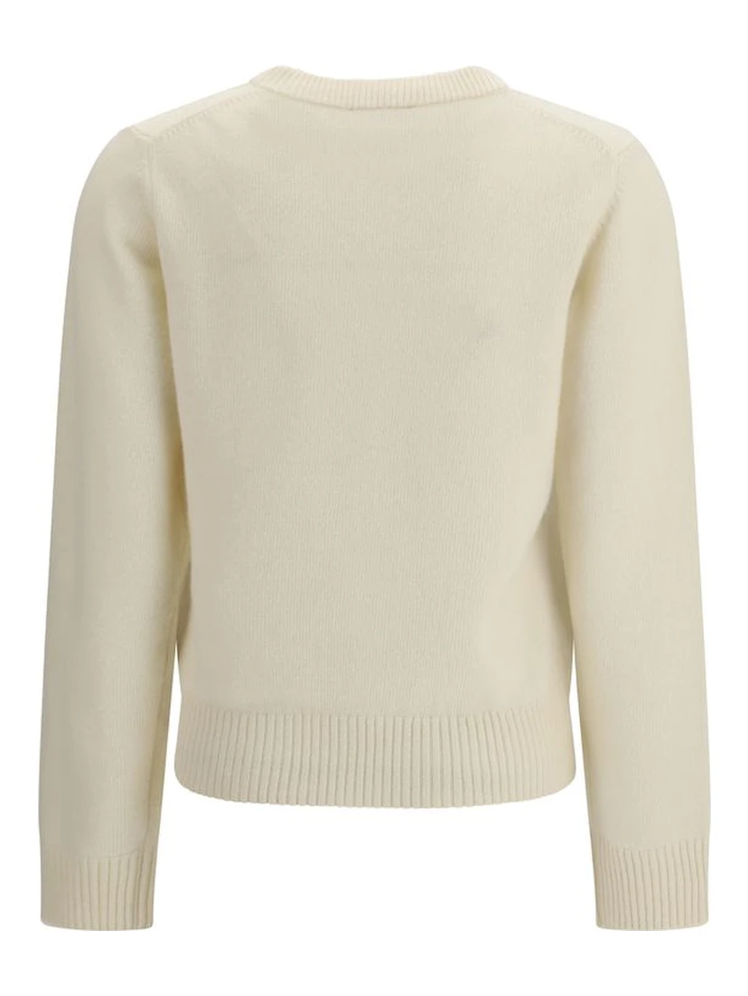 Beige Merino Wool Sweatshirt