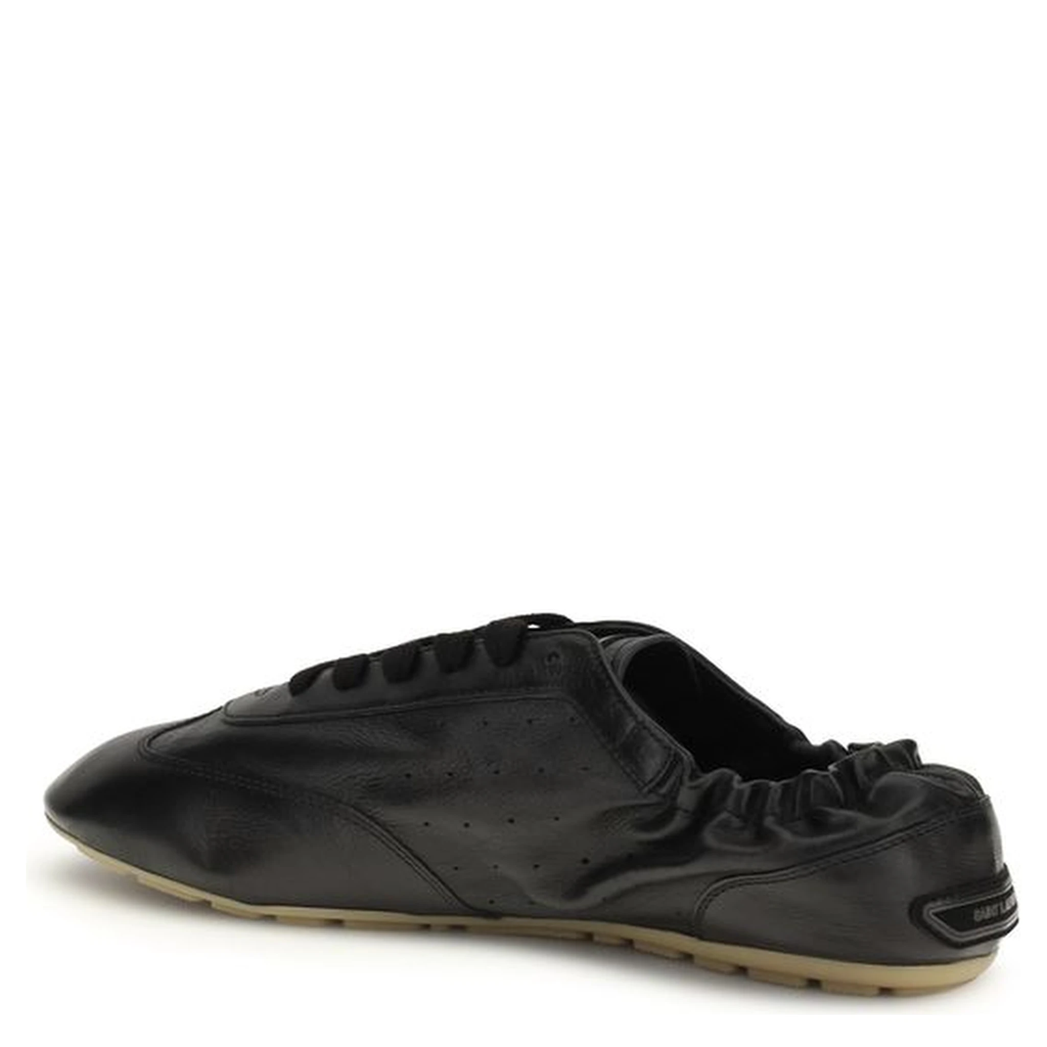 Black Calf Leather Bos Taurus Athletic Sneakers