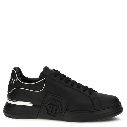 Black Calf Leather Bos Taurus Low Top Sneakers
