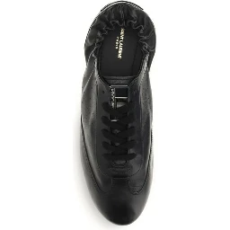 Black Calf Leather Bos Taurus Athletic Sneakers