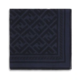 Blue Fleece Wool Scarf